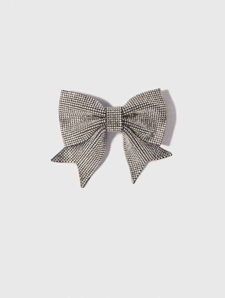 Haarspange Strass-Schleife