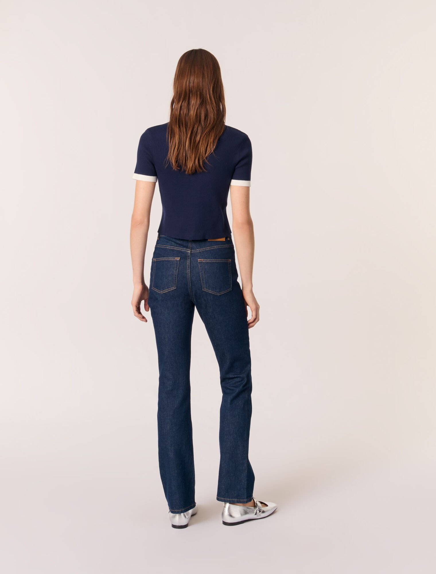 Kurzer Cardigan mit Kontrastdetails