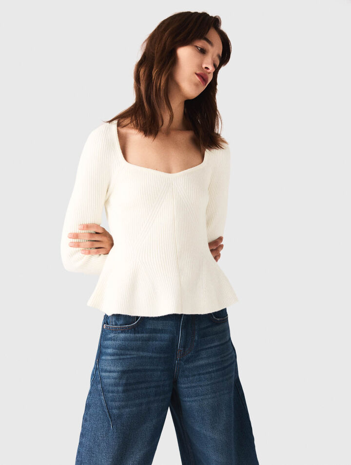 Pullover mit Schößchen