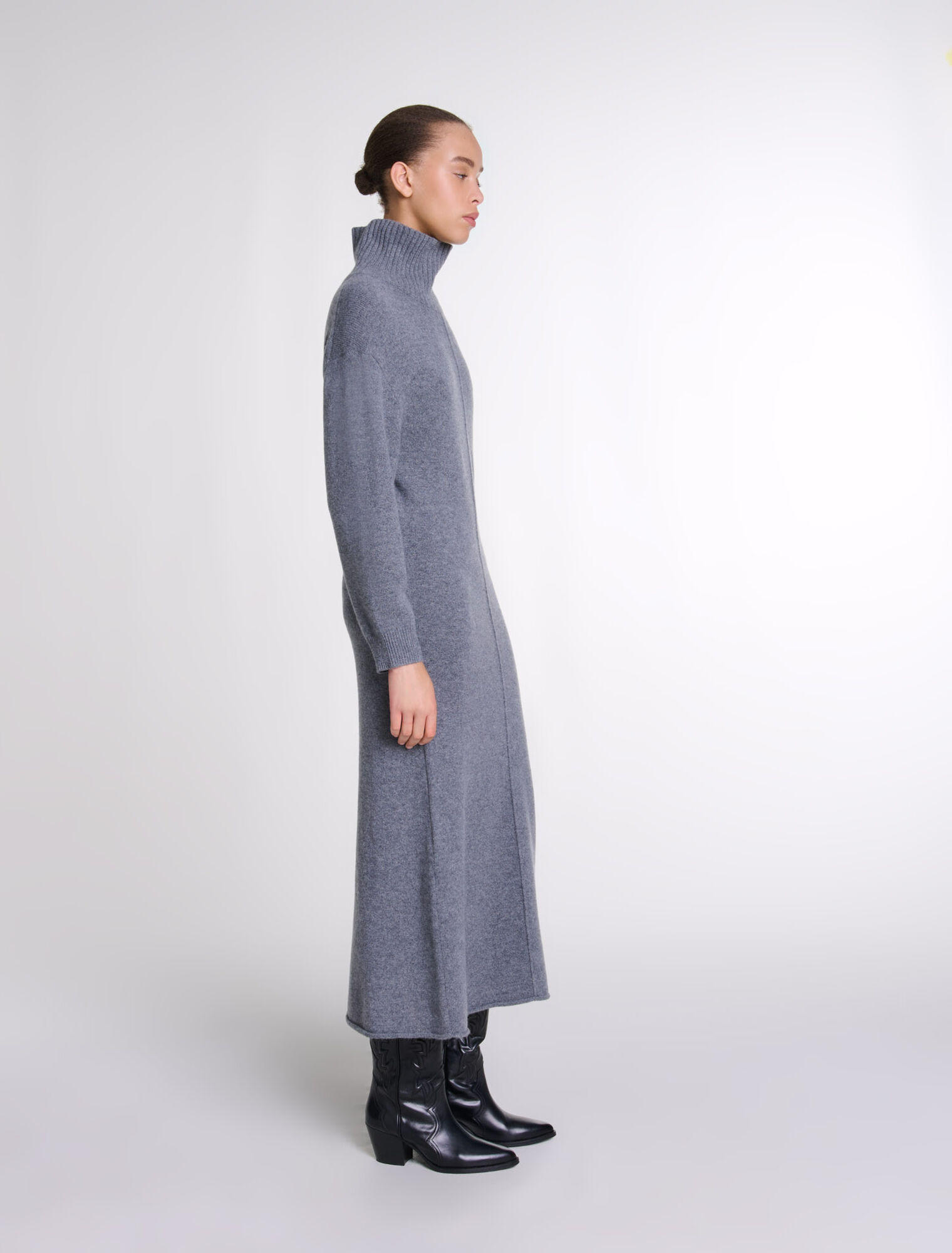 Langes Strickkleid