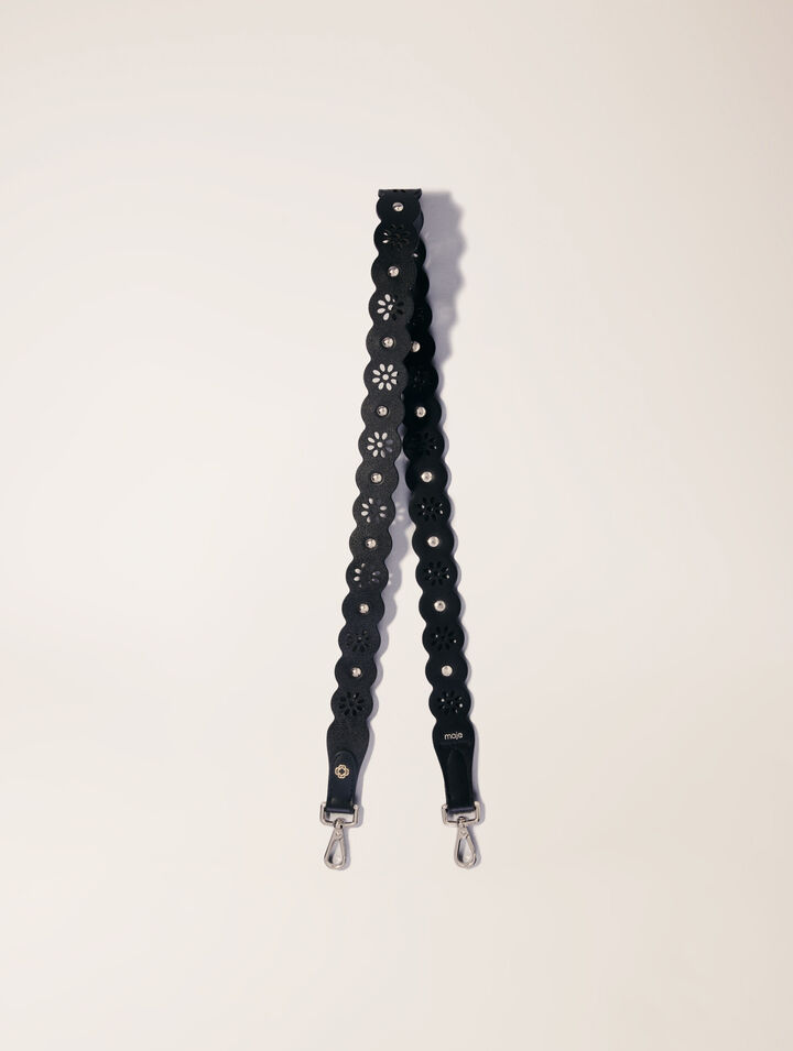 Perforierter Strap mit Blumenmotiv