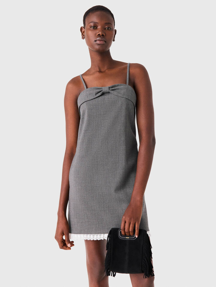 Kurzes Blazerkleid mit Spitze