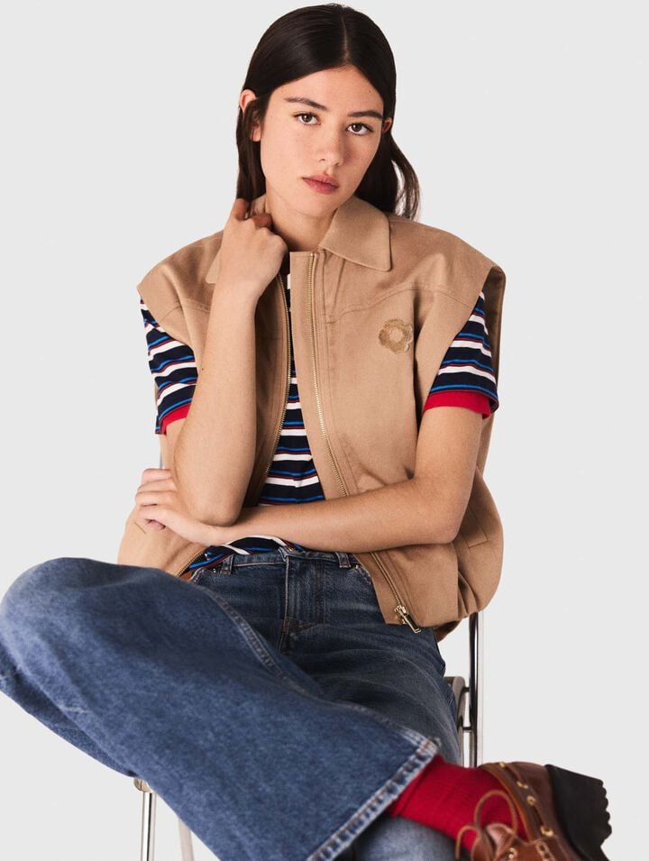 Ärmelloser Blouson