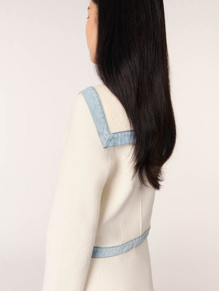 Cardigan mit Matrosenkragen