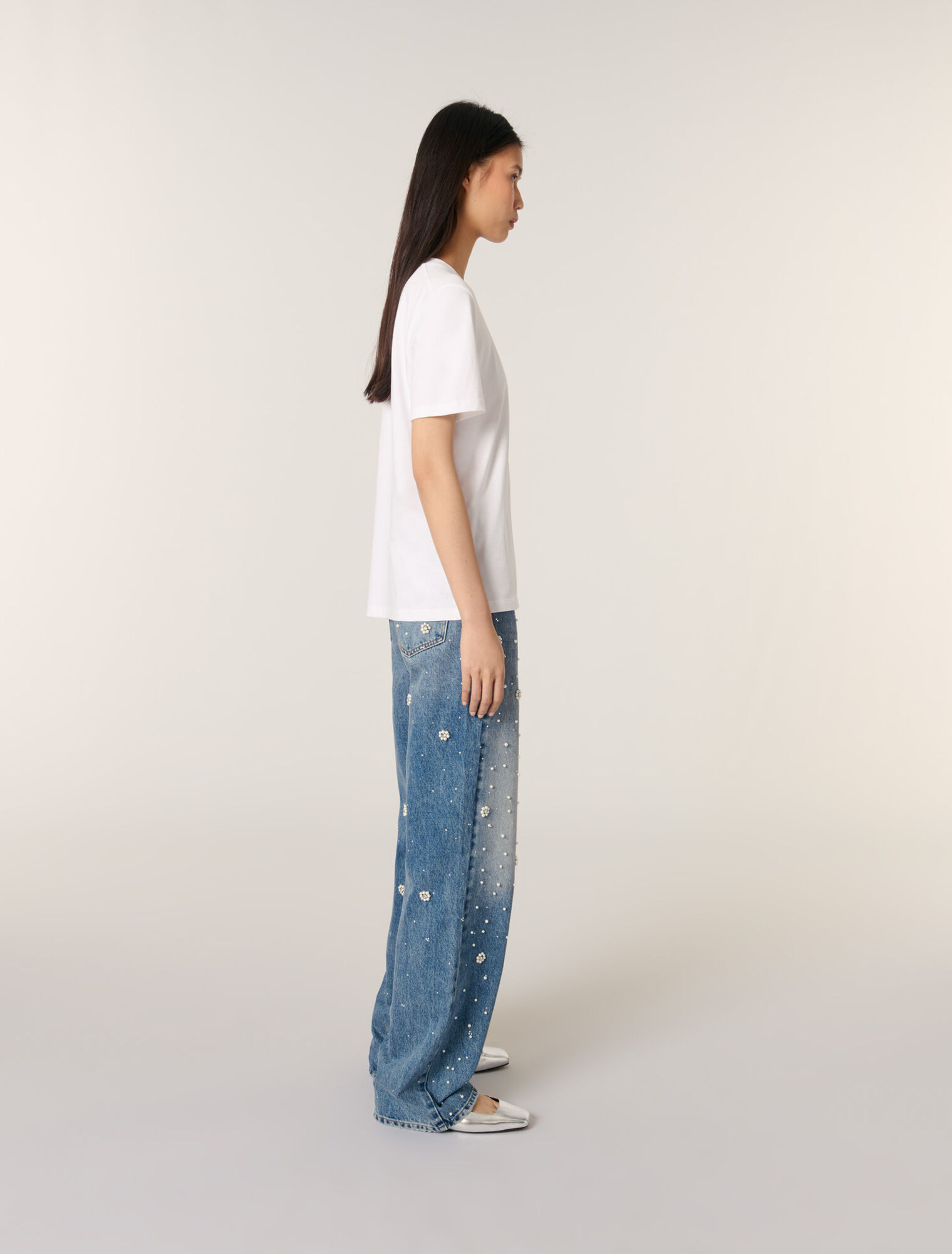 T-Shirt mit Stickerei