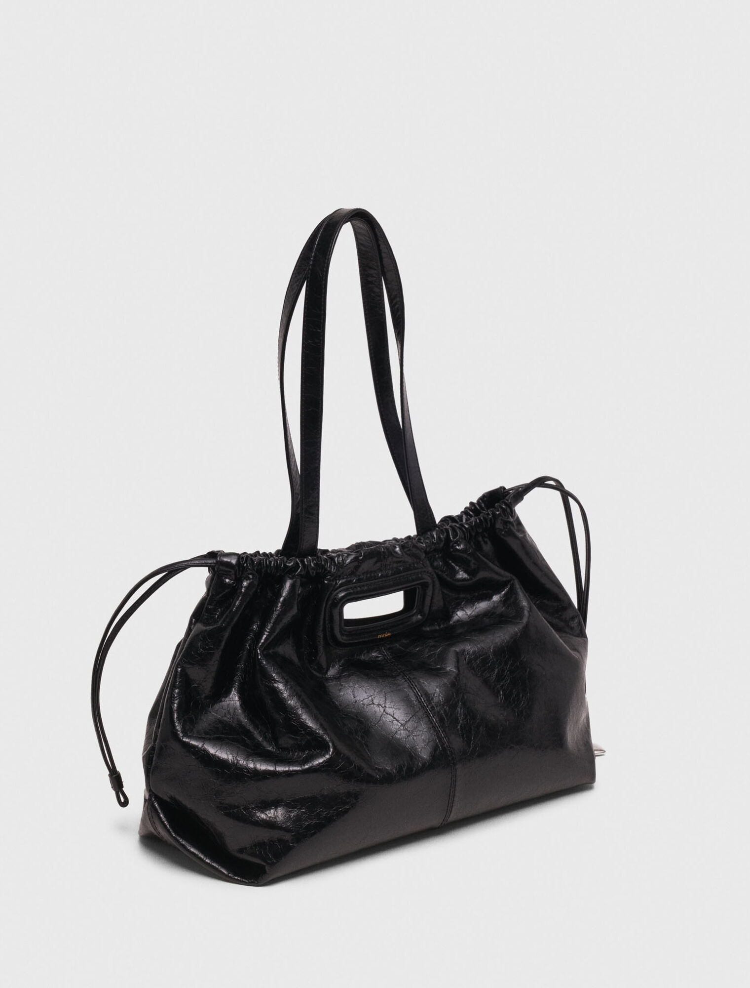 Tote-Tasche M aus Craquelé-Leder