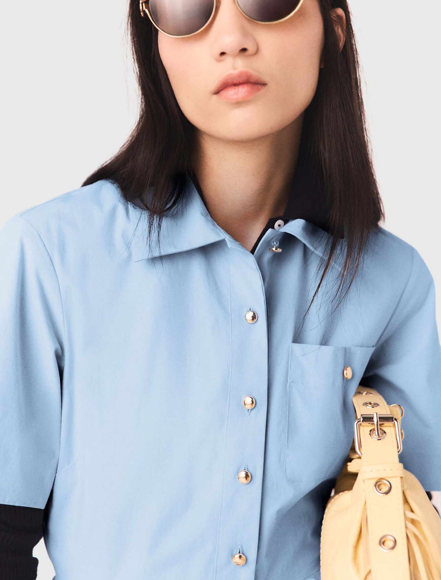 Ausgestelltes Hemdblusenkleid