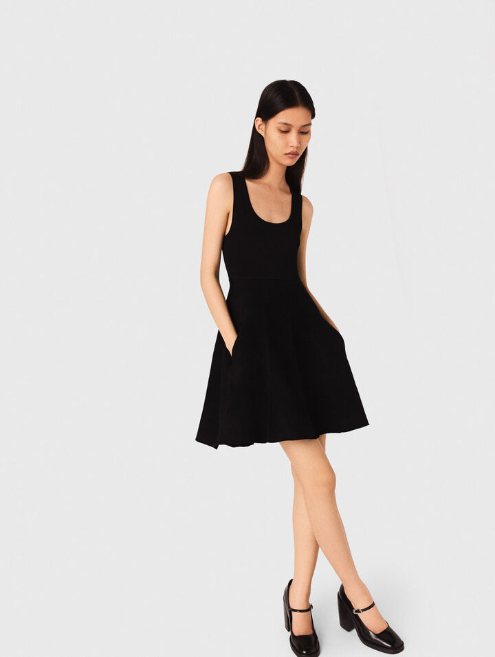 2-in-1-Kleid mit Samt-Effekt