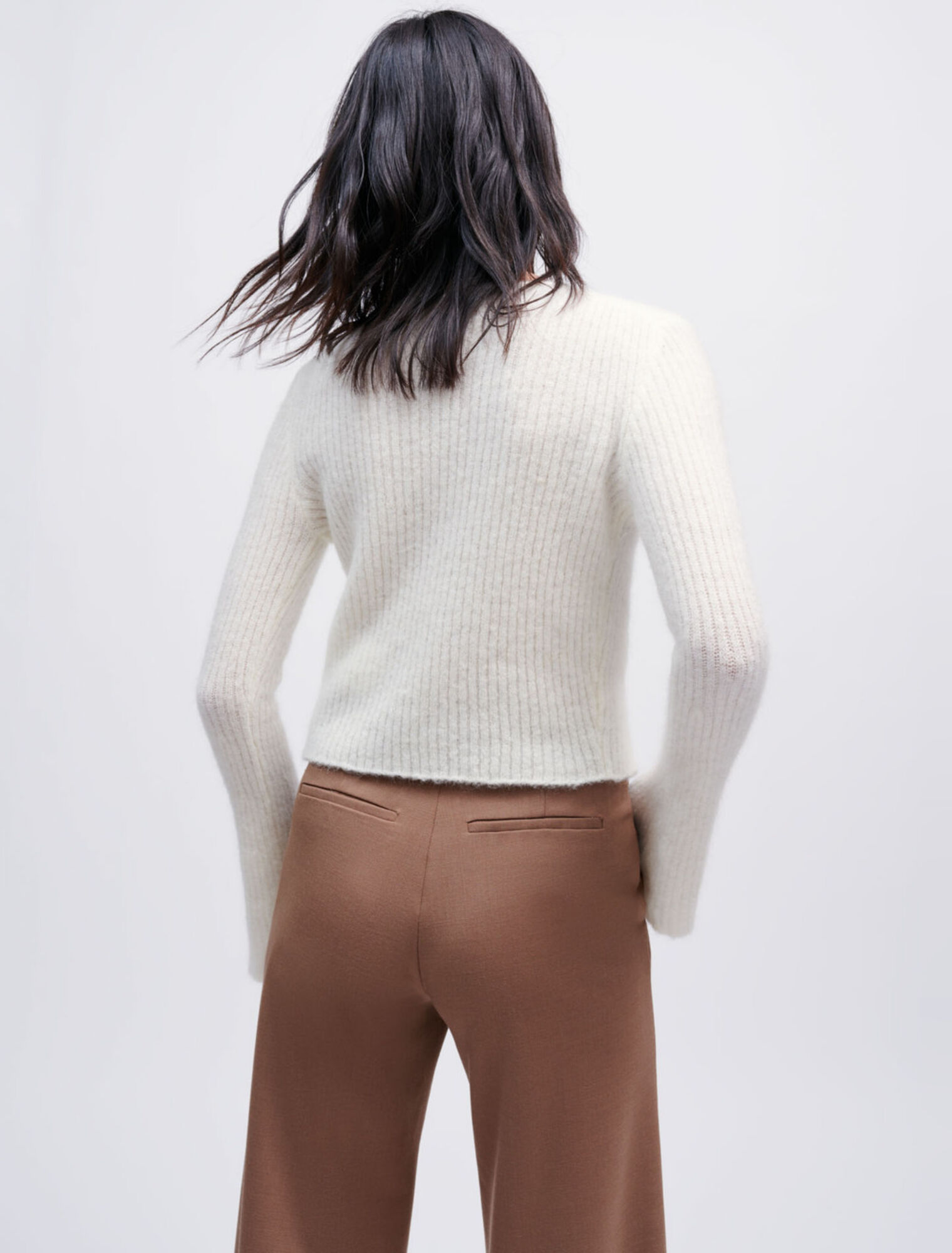 Strickjacke aus Stretch-Strick