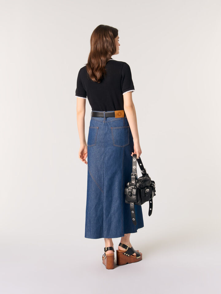 Poloshirt aus Pointelle-Strick