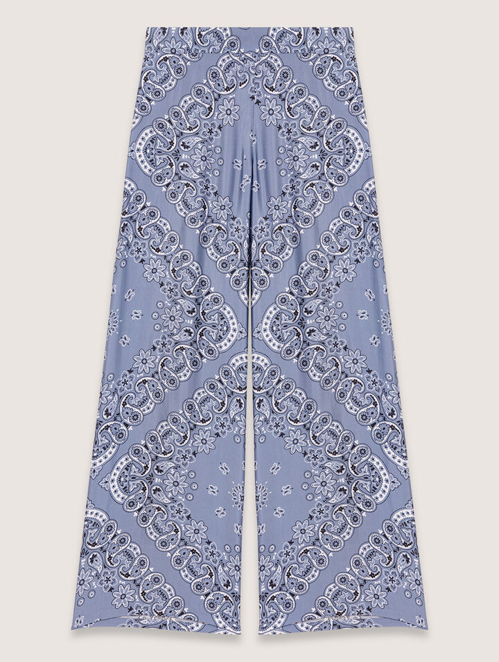 Fließende bedruckte Hose