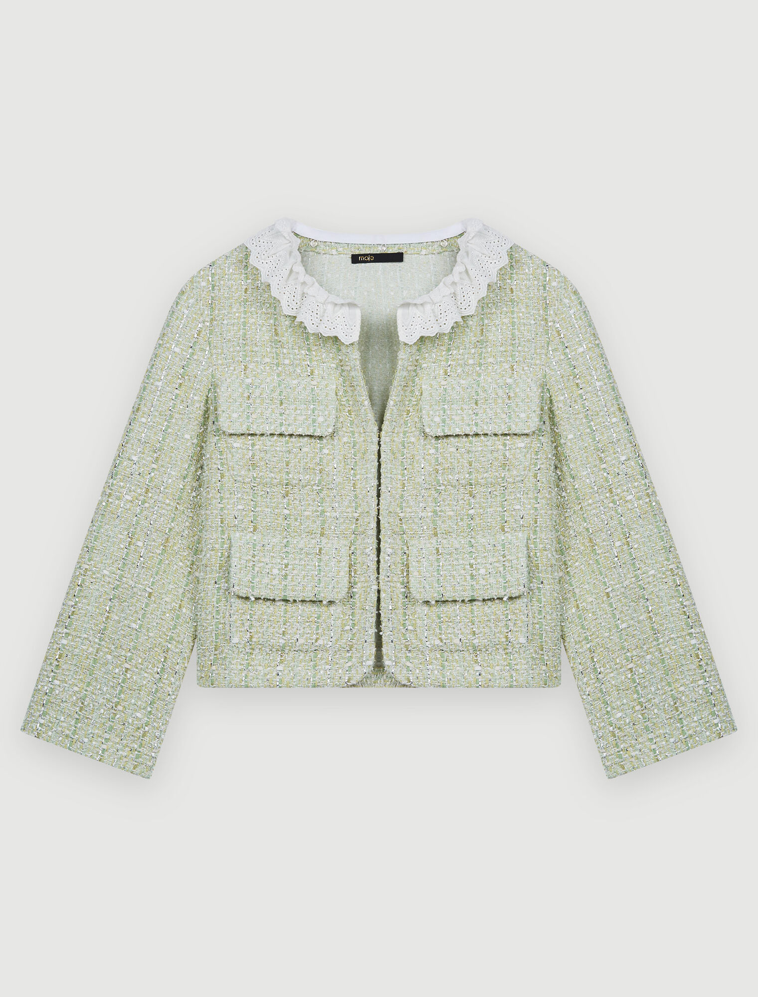 Tweedjacke mit Glanz