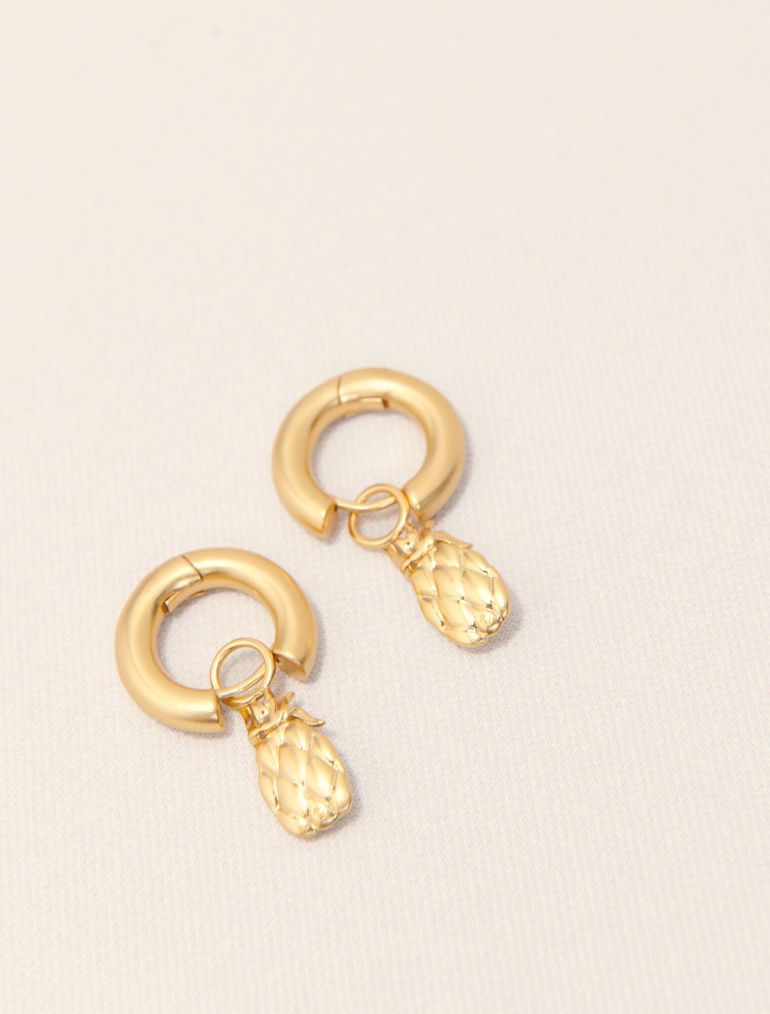 Mini-Creolen Ananasse mit Strass