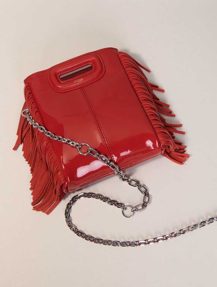 Tasche M Mini aus Lackleder