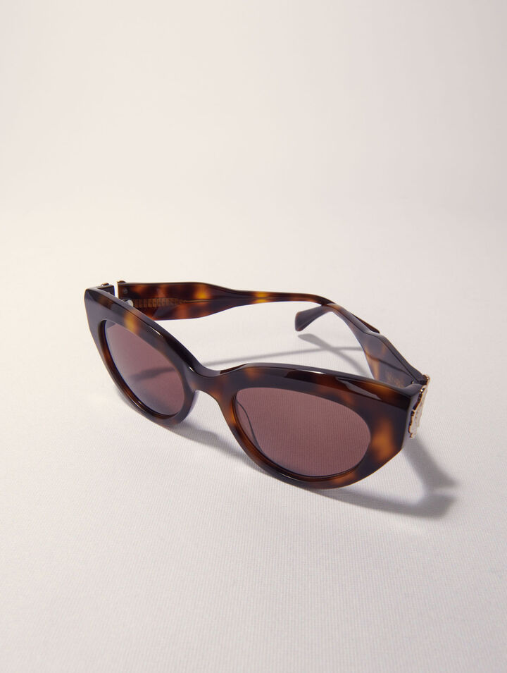 Cat-Eye-Sonnenbrille aus Acetat