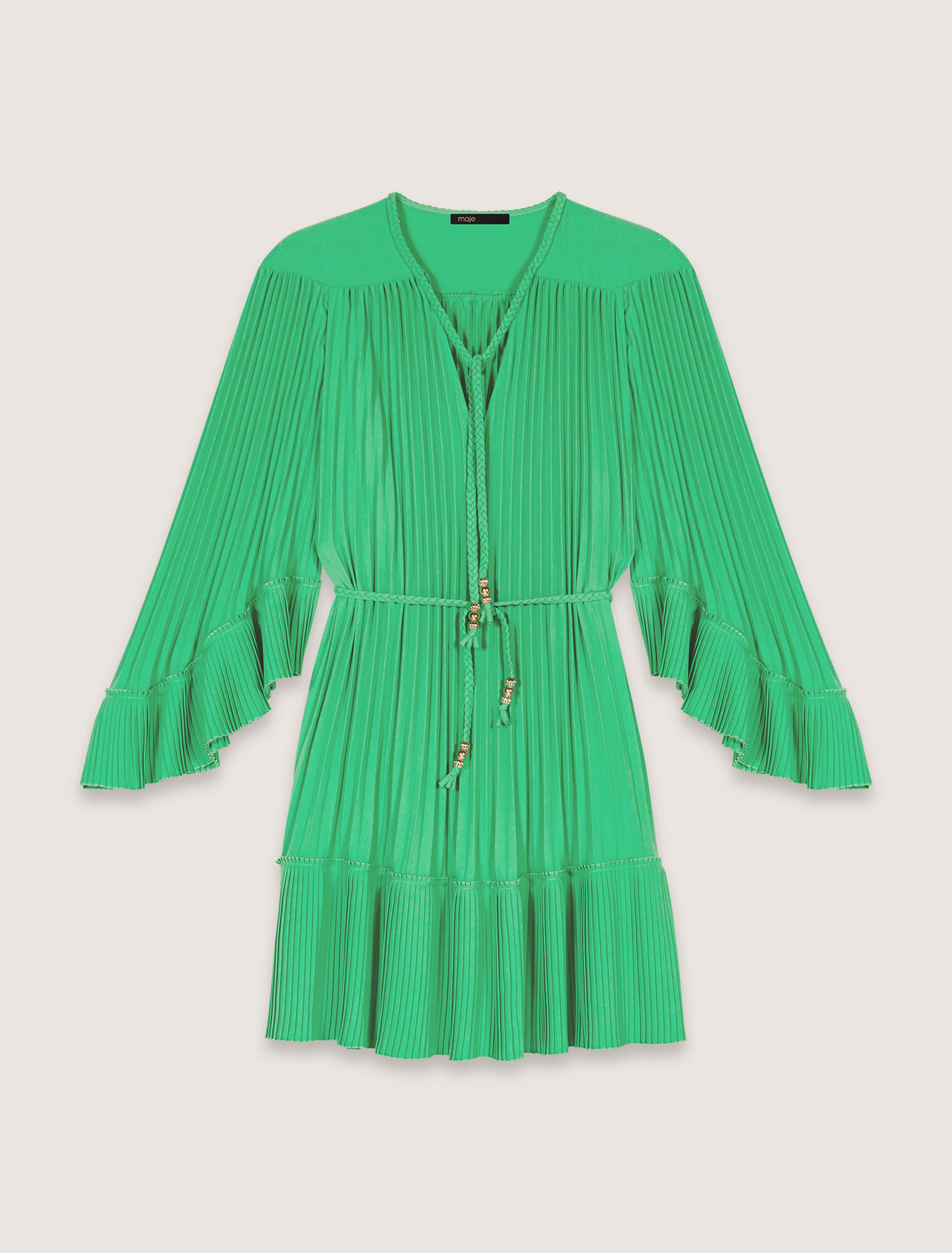 Kurzes Plissee-Kleid