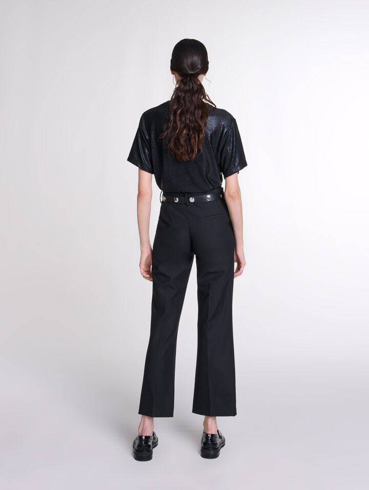 T-Shirt aus Lamé