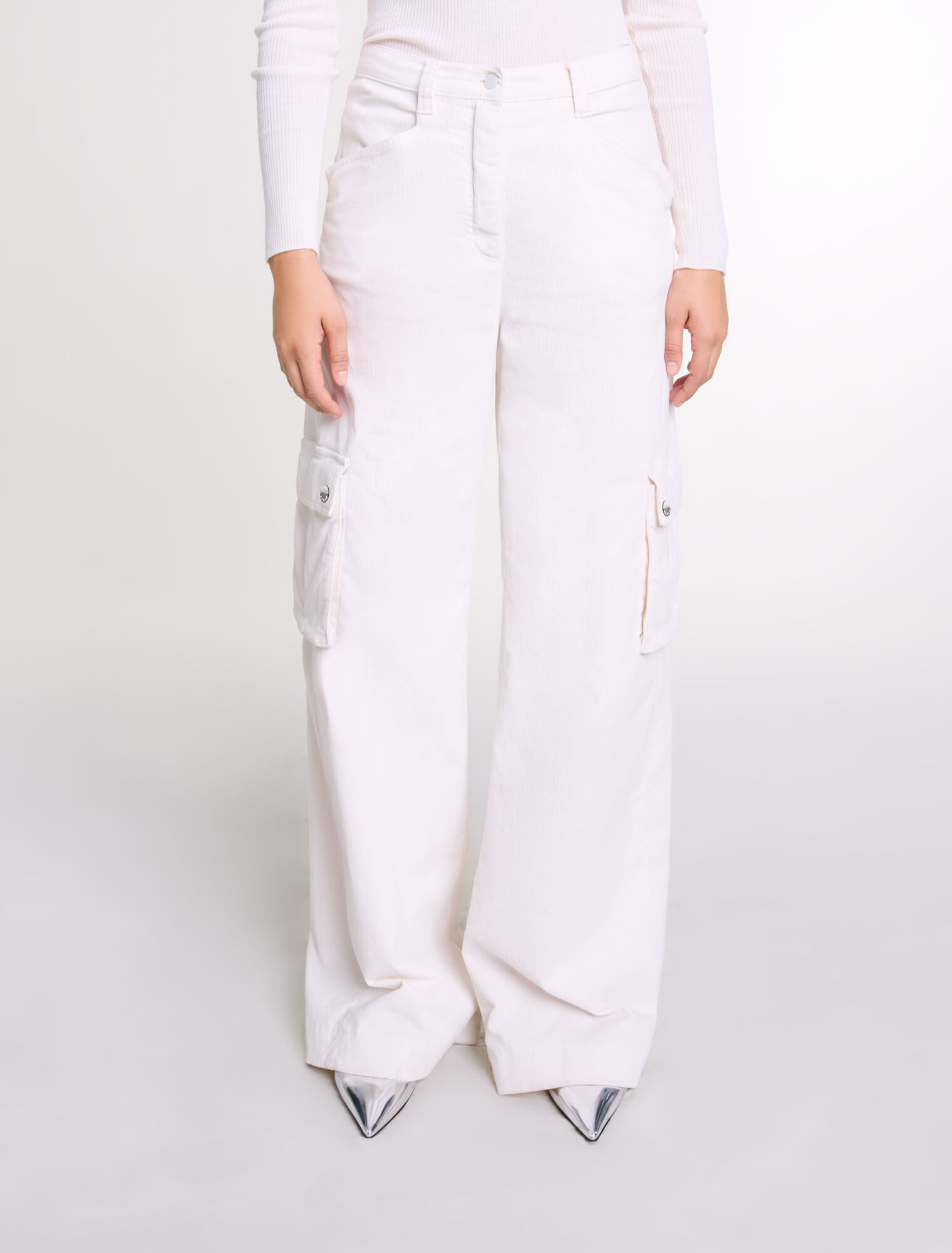 Cargohose aus Velours