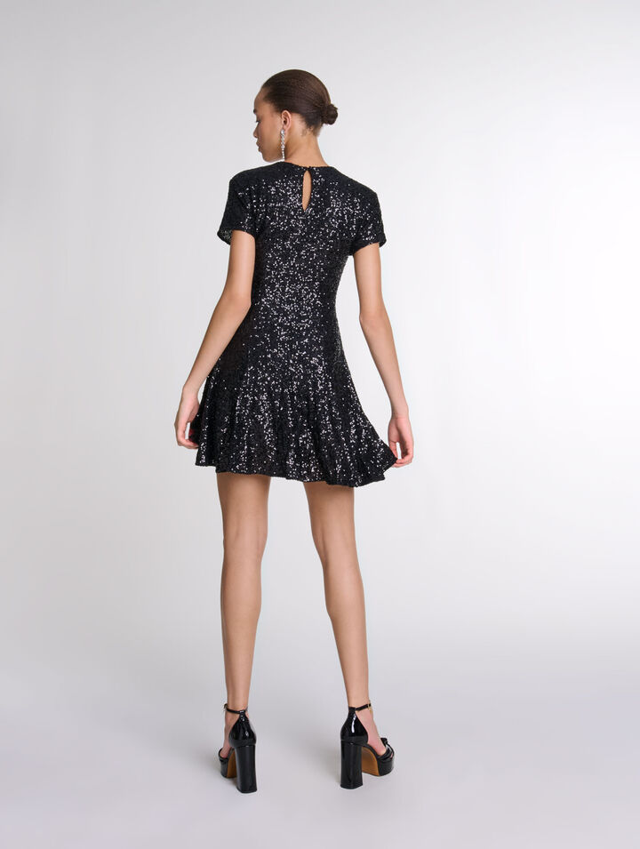Kurzes Paillettenkleid