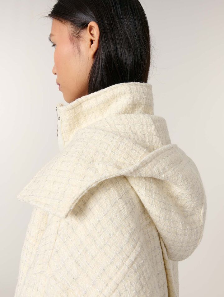 Daunenjacke aus Tweed