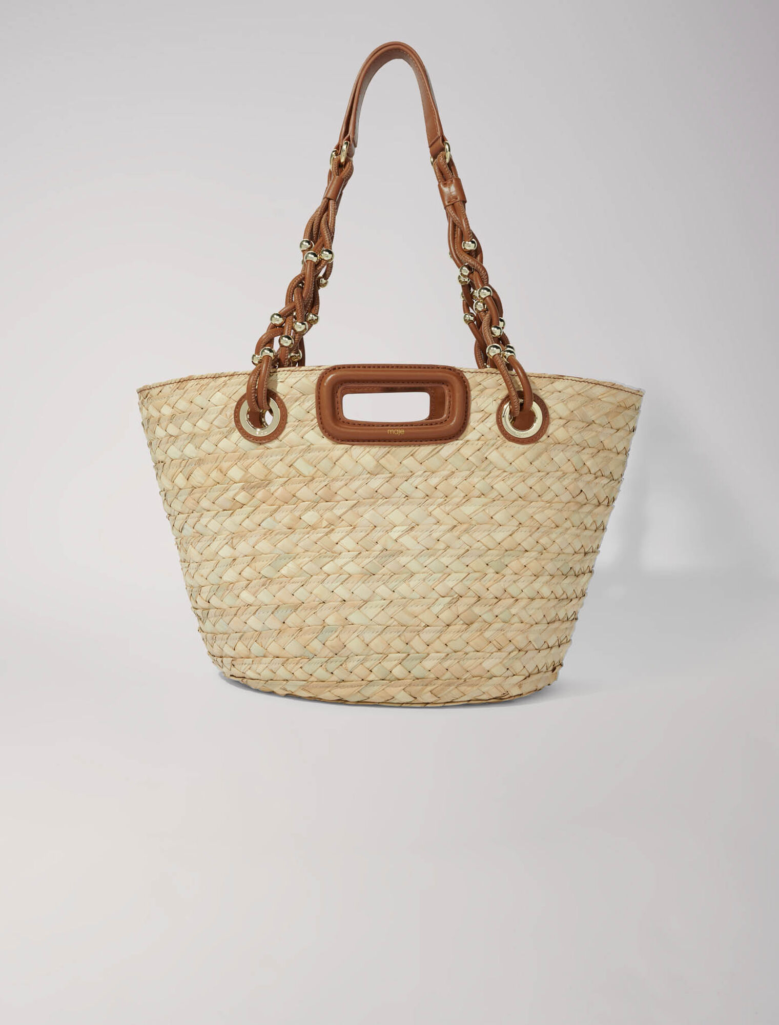 Geflochtener Korb aus Raffia
