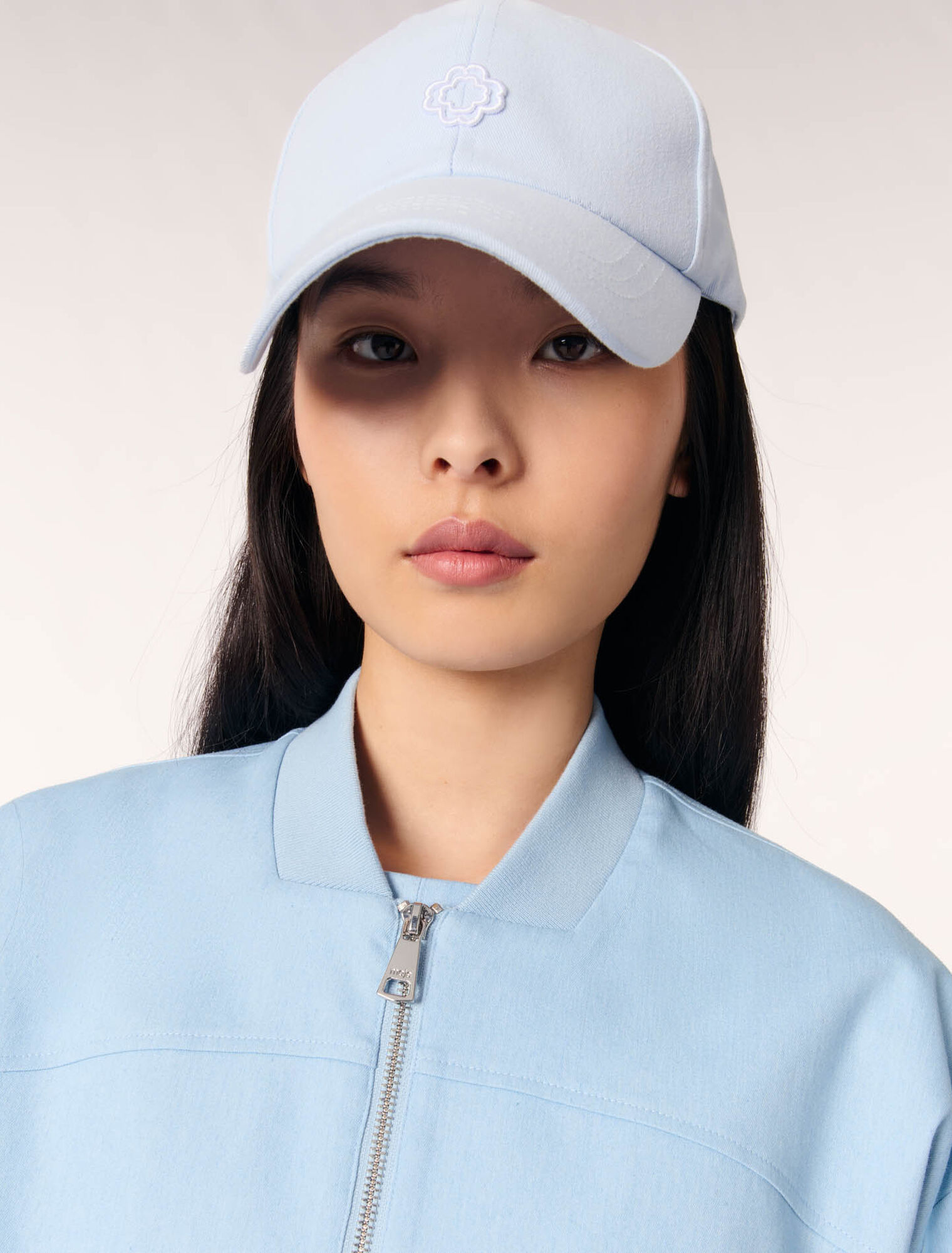 Kurzer Bomber-Blouson aus Denim
