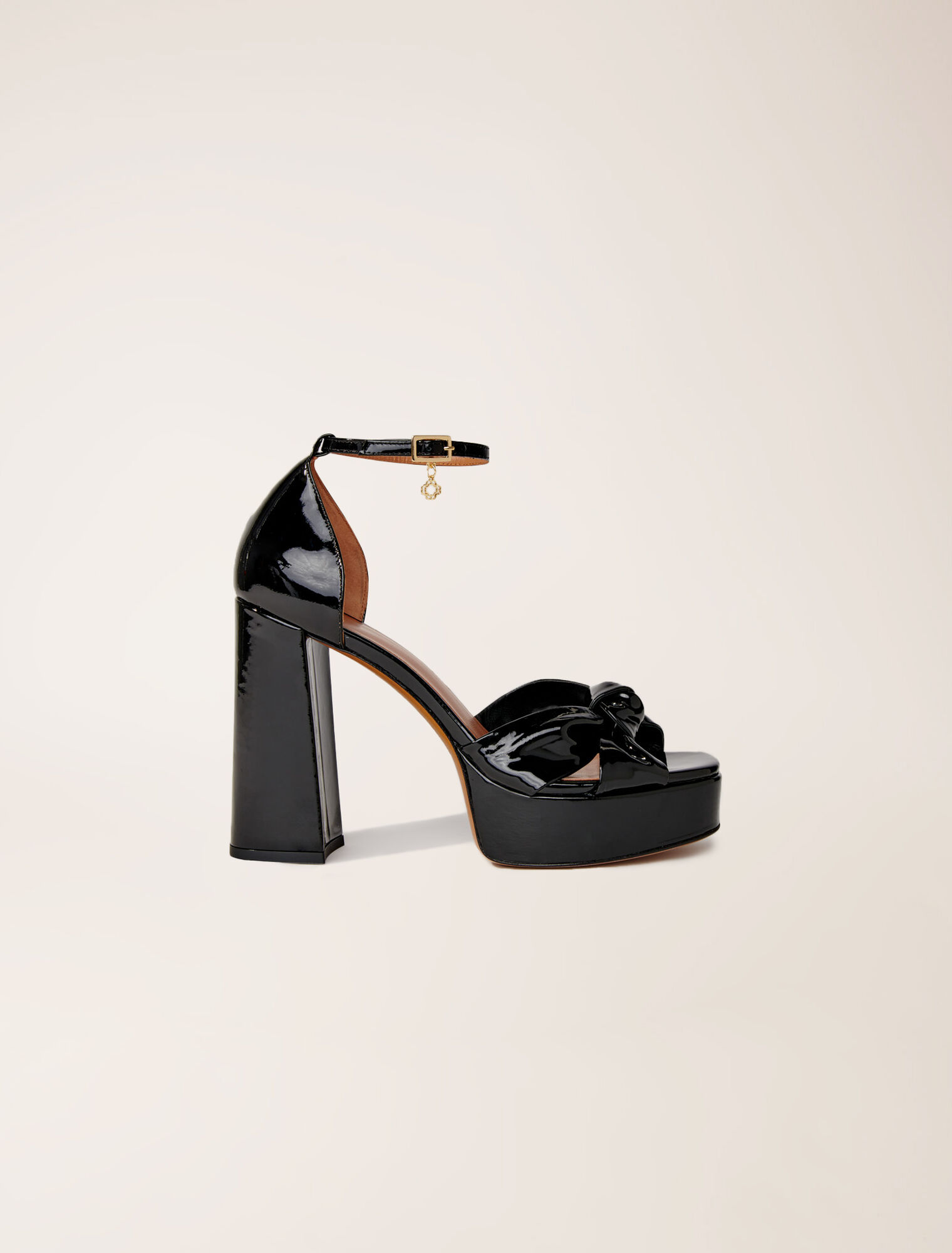 Plateau-Sandalen aus Leder