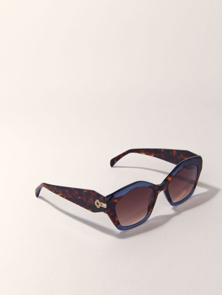 Cat-Eye-Sonnenbrille aus Acetat