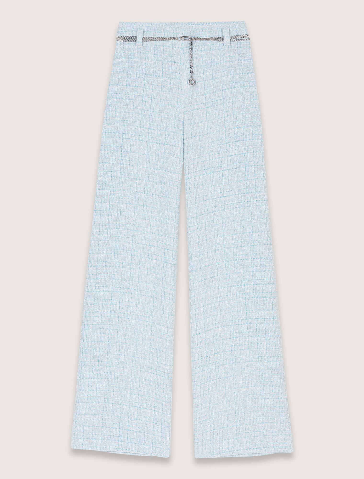 Tweedhose mit Gürtel