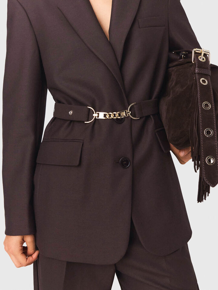 Kostümjacke mit Gürtel