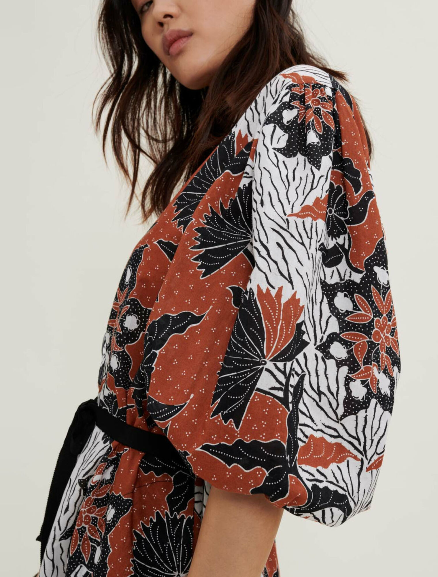 Kleid aus bedrucktem Baumwollvoile