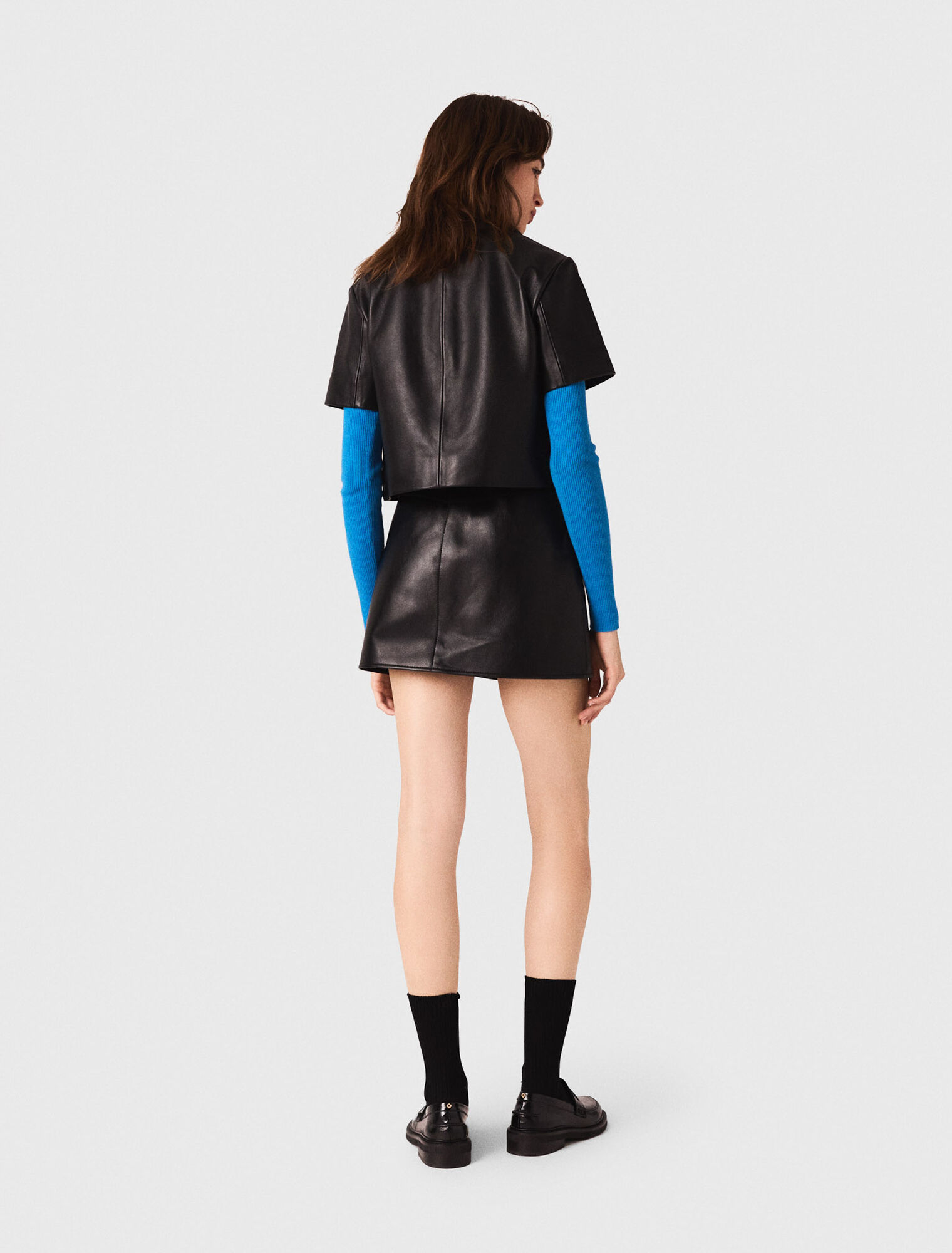 Kurze Lederjacke