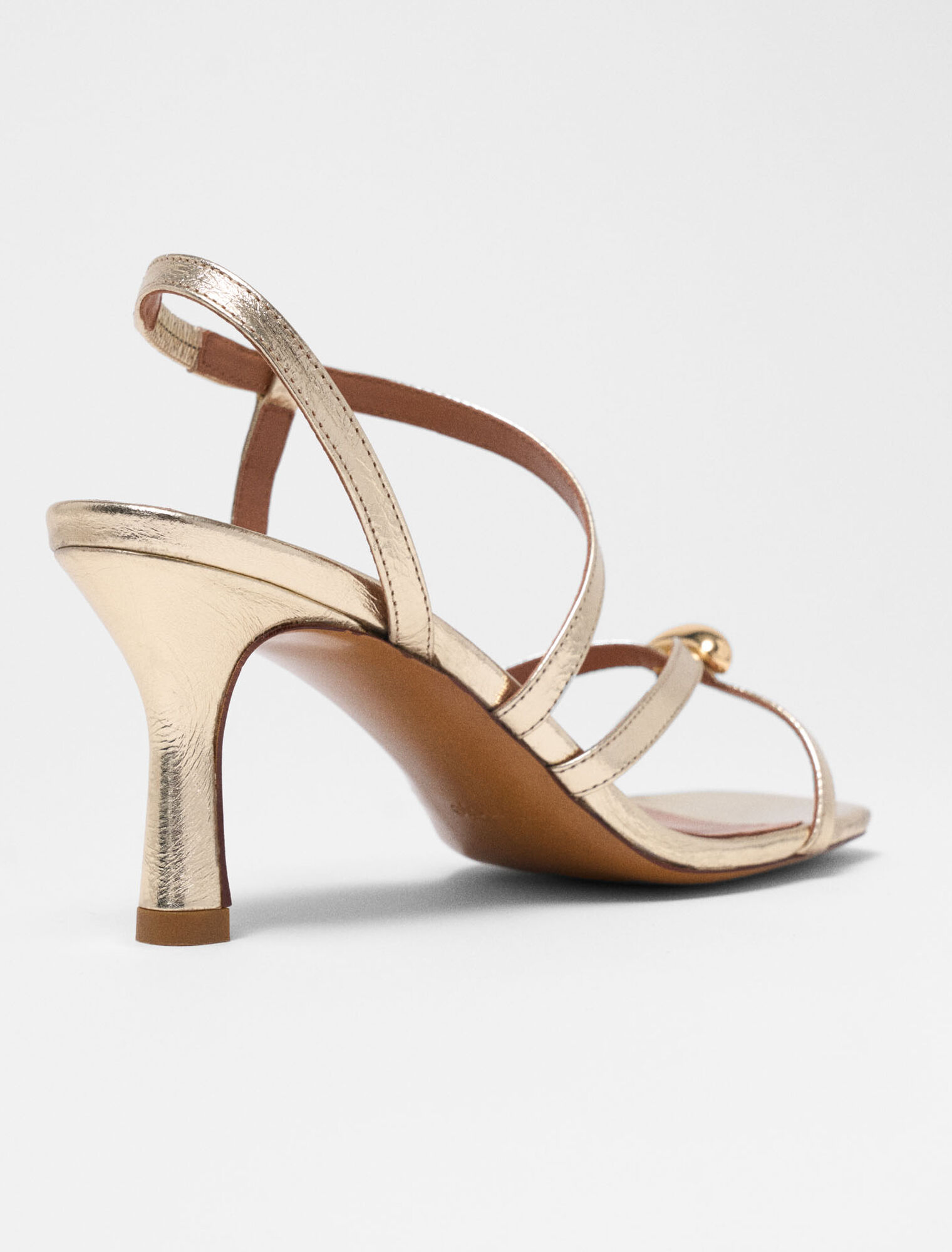 Metallische Mehrriemen-Sandalen