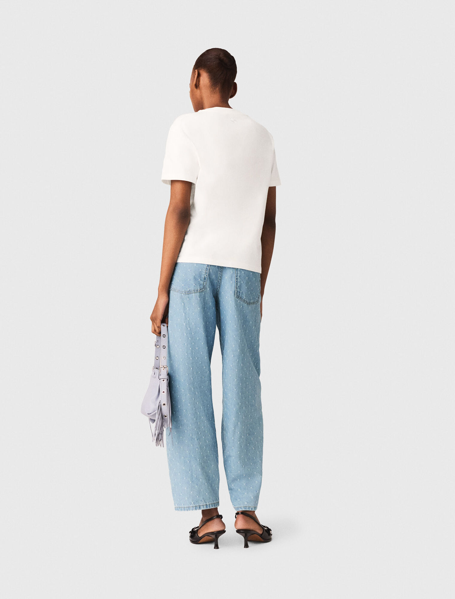 T-Shirt mit gesticktem Paris-Logo