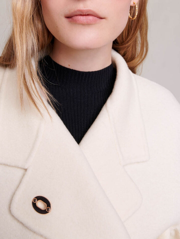 Strukturierte Wolljacke