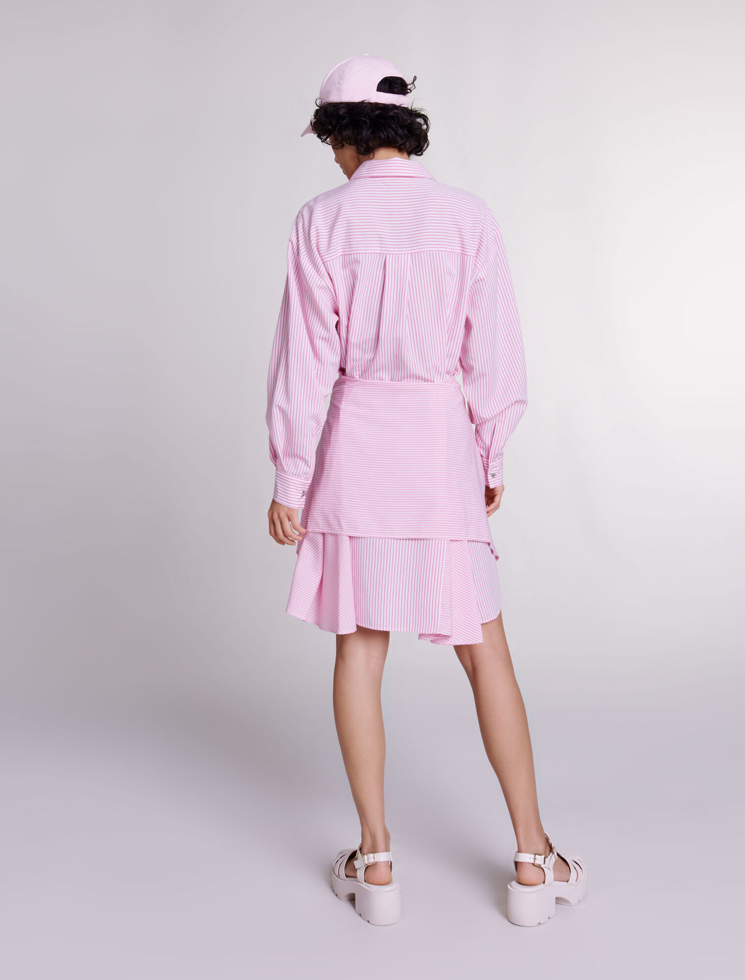 Gestreiftes Hemdblusenkleid