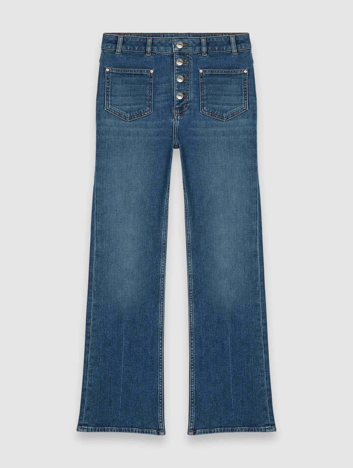 Denim jeans with pockets