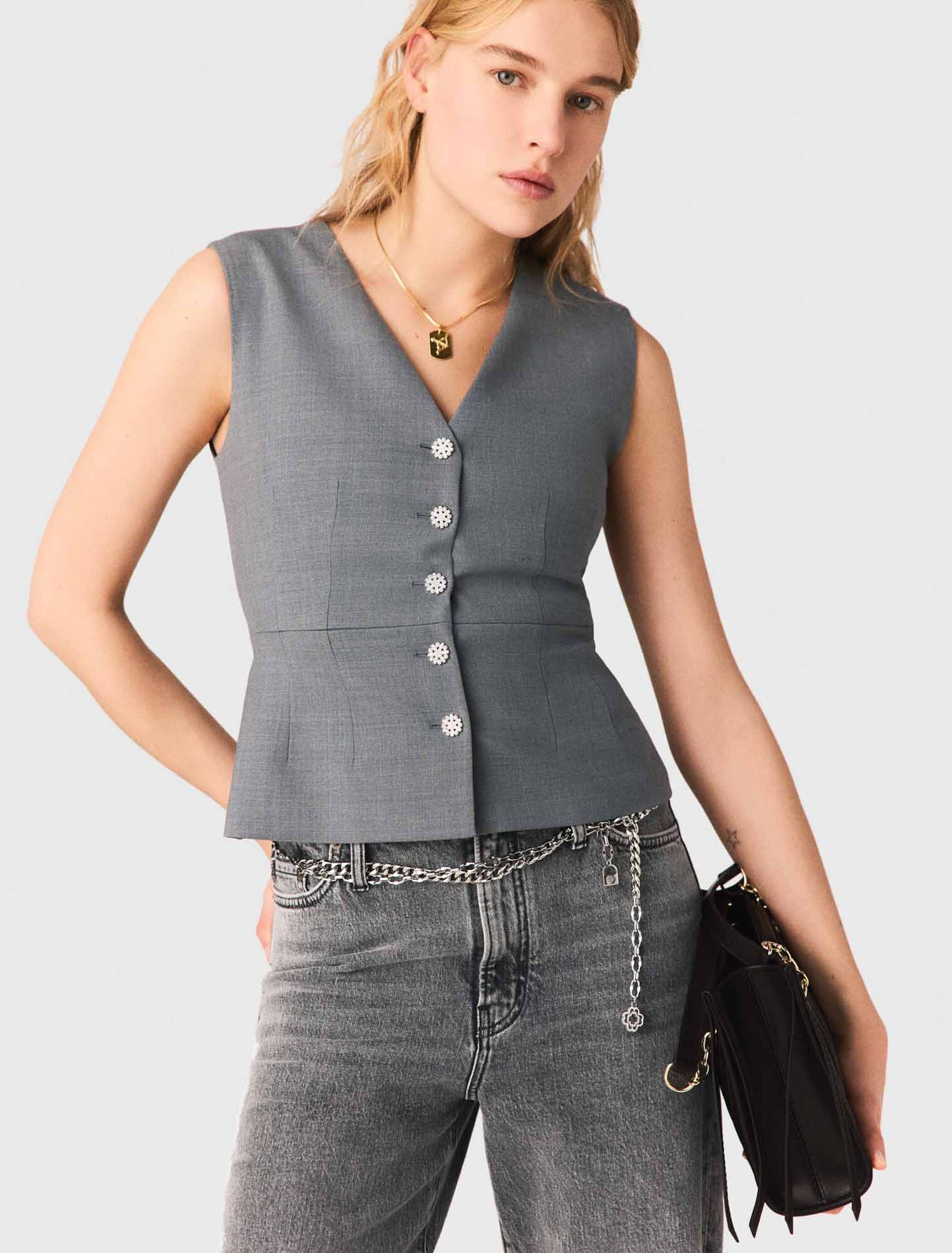 Blazer mit Schmuckkn&ouml;pfen