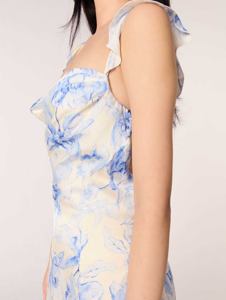 Kurzes bedrucktes Kleid