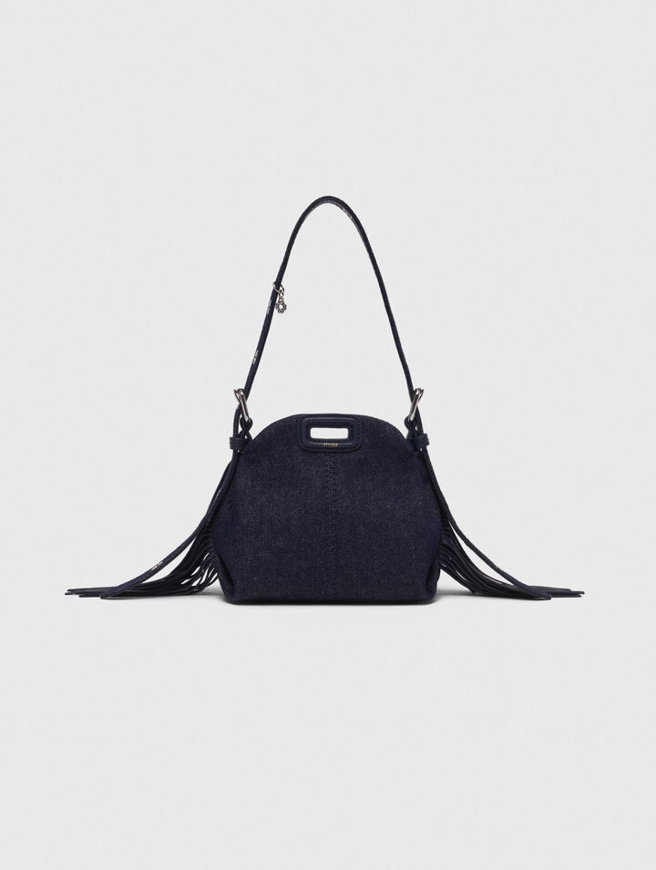 Miss M Micro-Tasche aus Denim