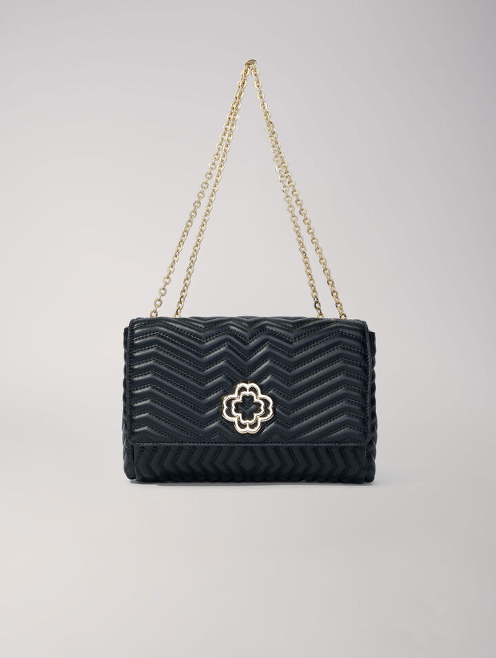 Lederhandtasche mit Kette
