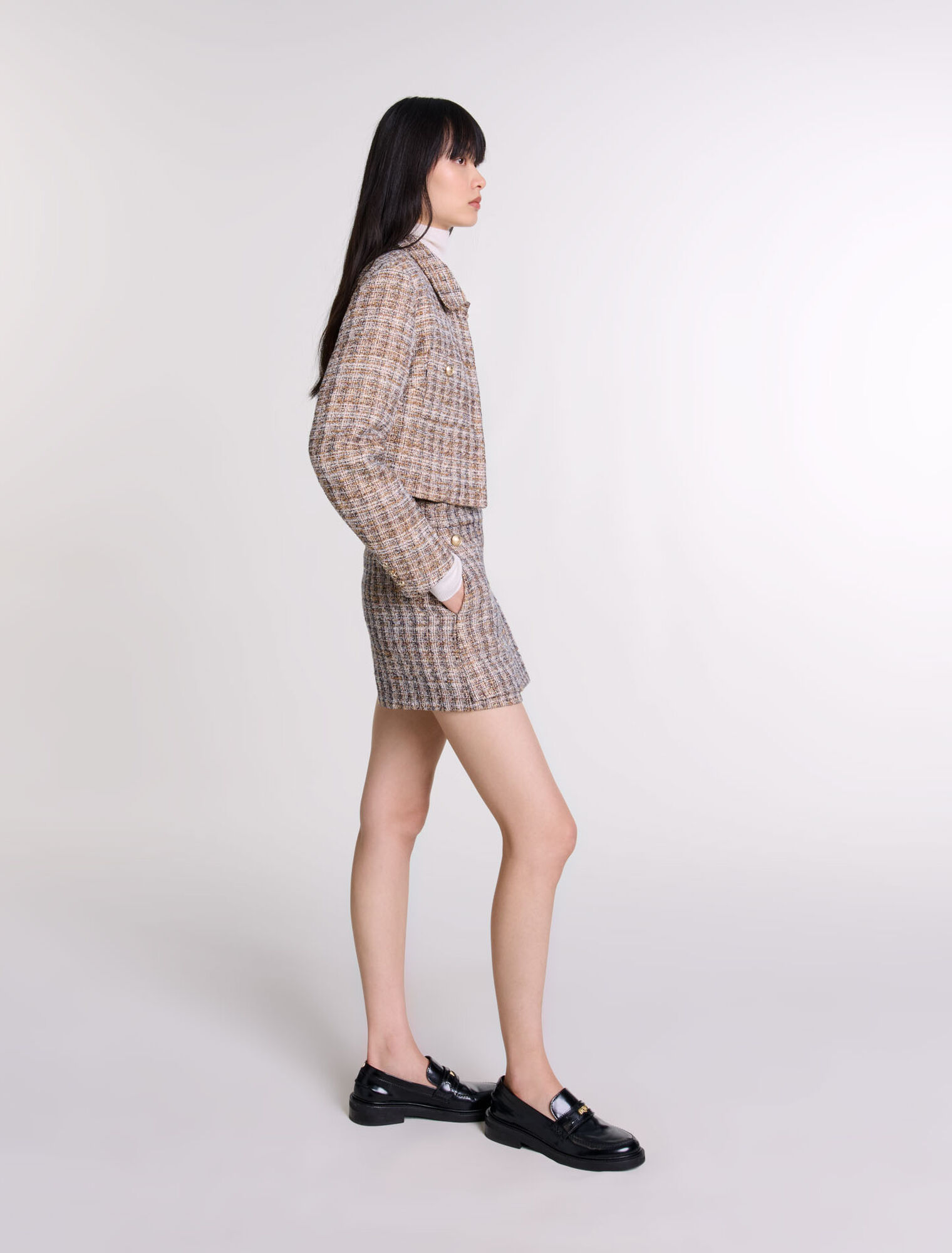 Kurze Tweed-Jacke