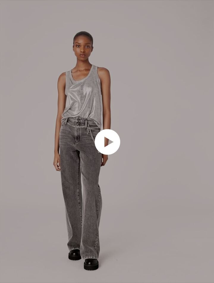 Metallisches Tanktop