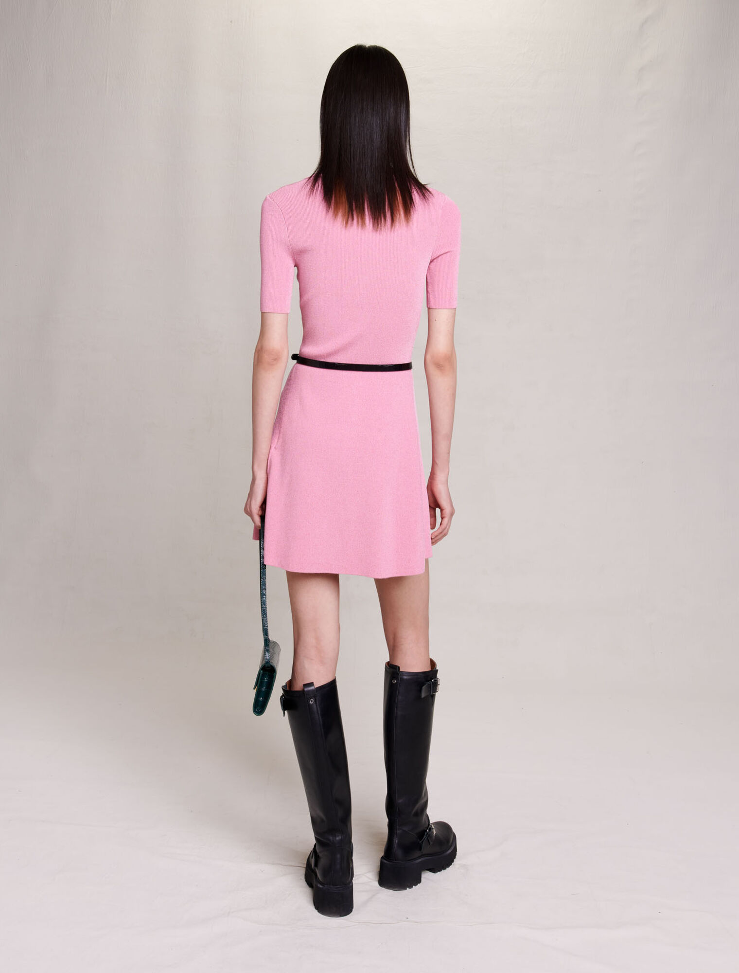 Jerseykleid aus glitzerndem