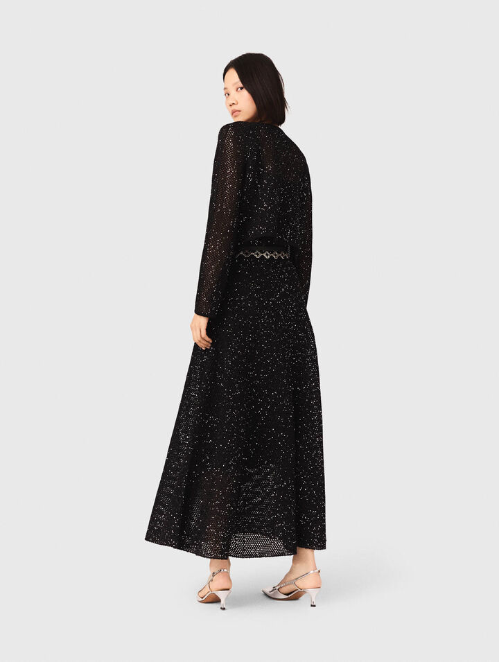 Strickcardigan mit Strass