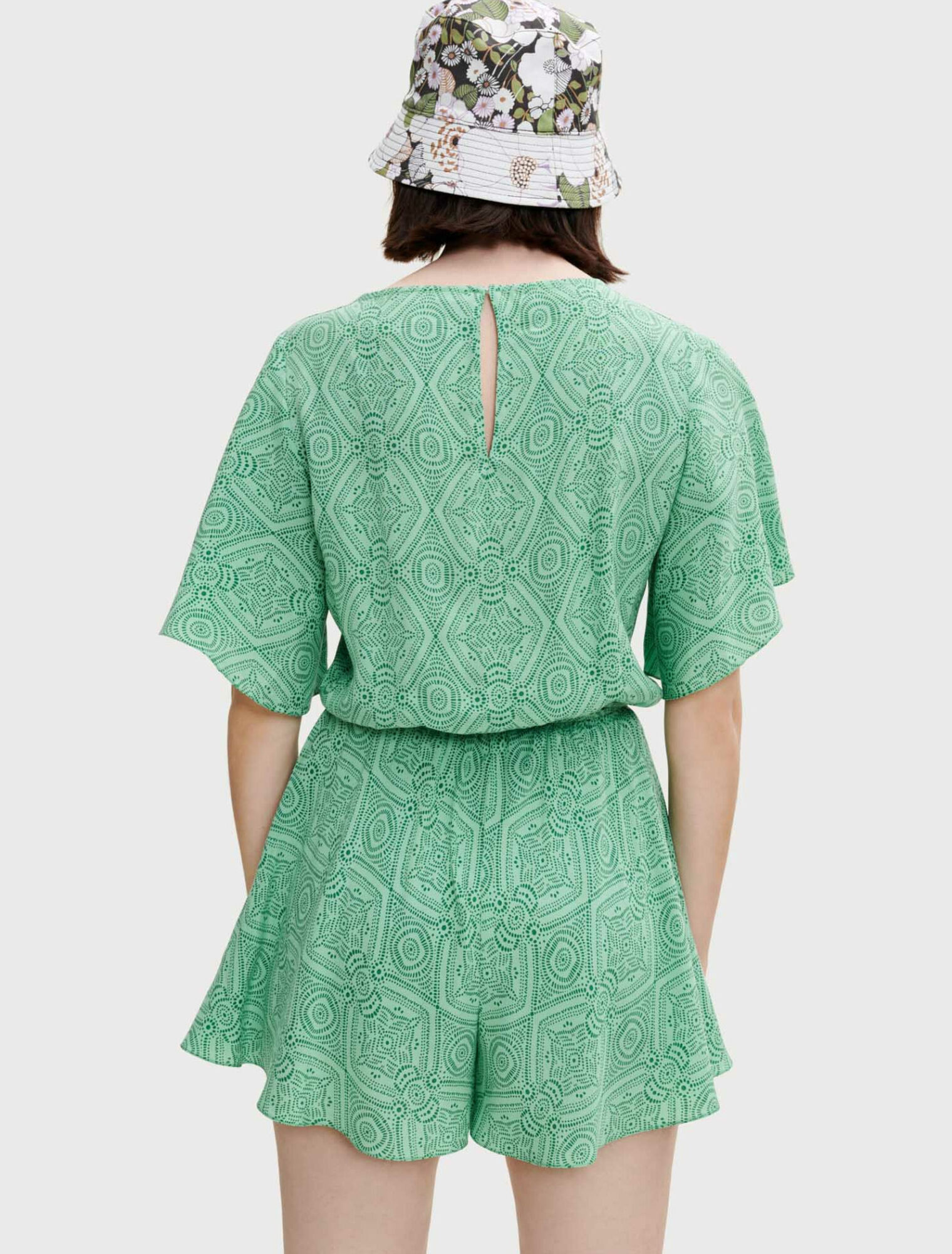 Fließender Playsuit mit Print