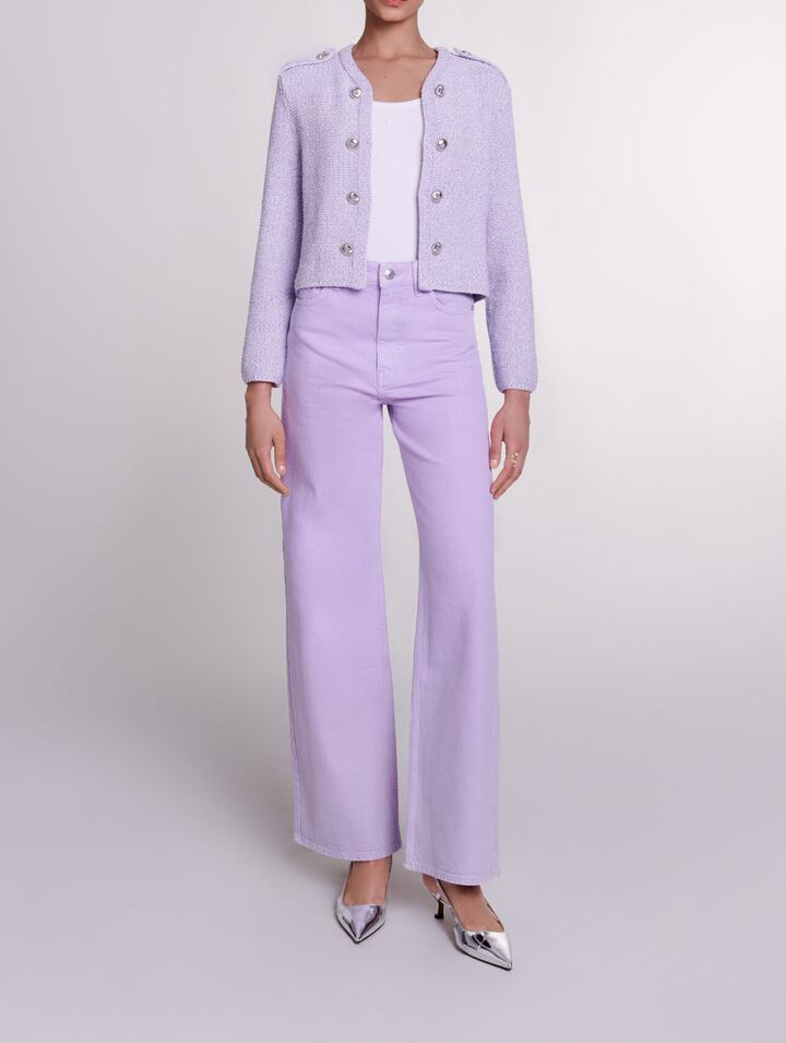 Weite Jeans mit verwaschenem Effekt