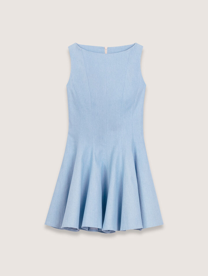 Kurzes ausgestelltes Baumwollkleid