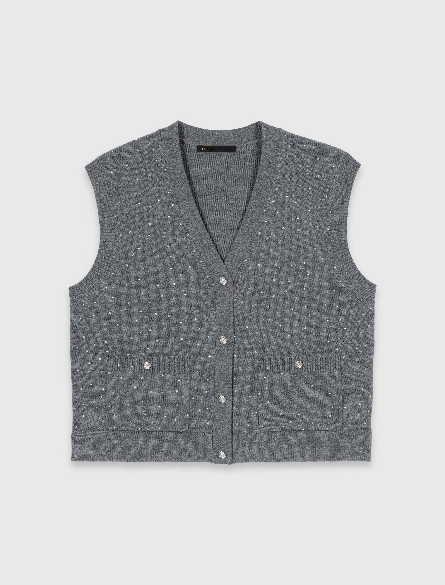 Stricktop mit Strass