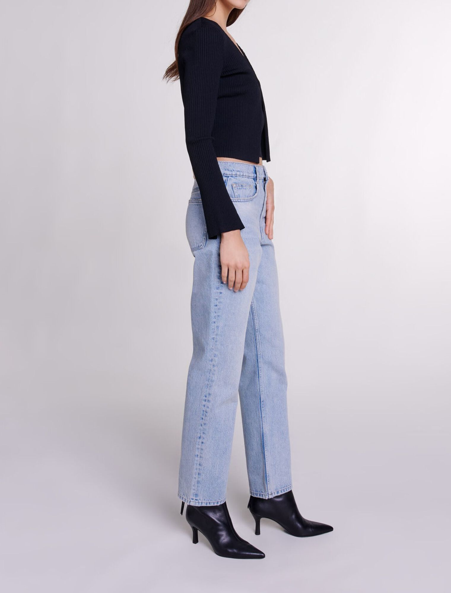 Twinset aus Strick mit Stretch-Anteil